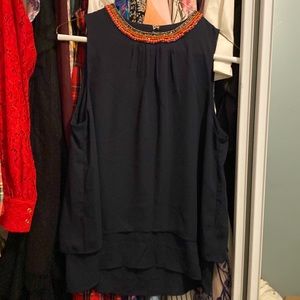 J Crew Beaded Neck Tank
